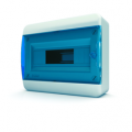 Щит пластиковый распределительный навесной 12 мод IP41,синяя прозрачная дверца Tekfor
